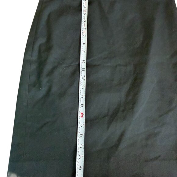 BANANA REPUBLIC Black Pencil Work Holiday Skirt Size 10 - Picture 7 of 8